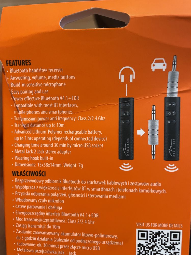 Transmiter  BT Audio Nowy