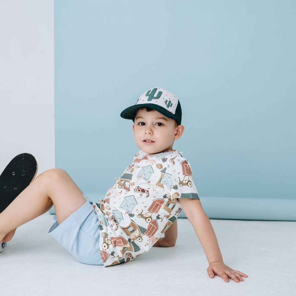 Cacko Kids bluzka koszulka t-shirt farma zwierzątka 116 cm