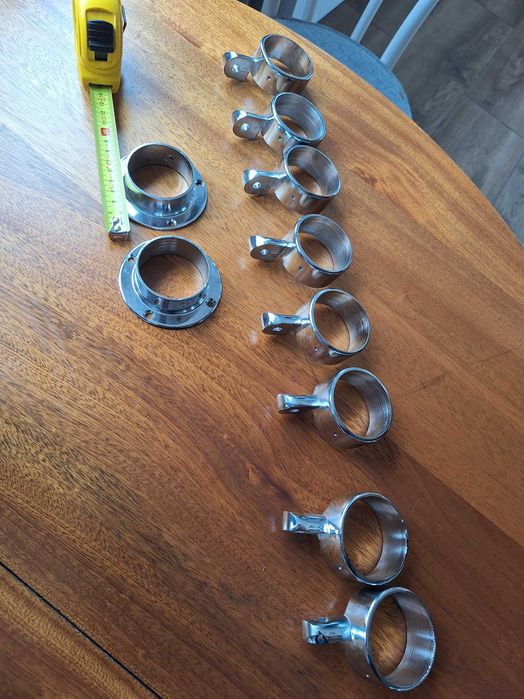 Uchwyt kątowy do poręczy, do rury chromowanej 50mm - NAJTANiej!!!