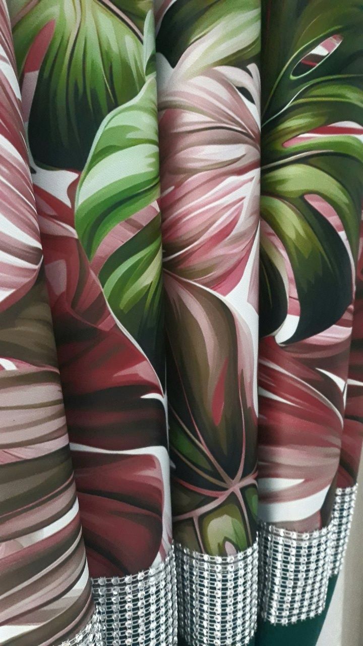 Zasłony nowy liść monstera