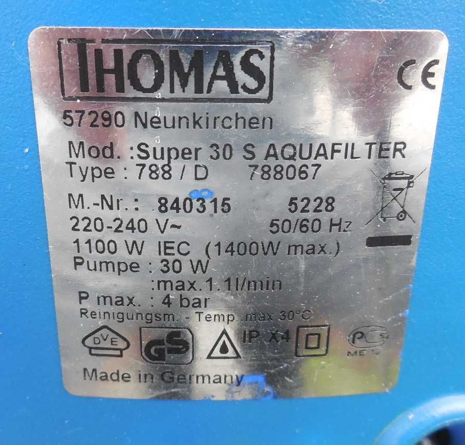 Моющий пылесос Thomas Super 30S AquaFilter Made in Germany