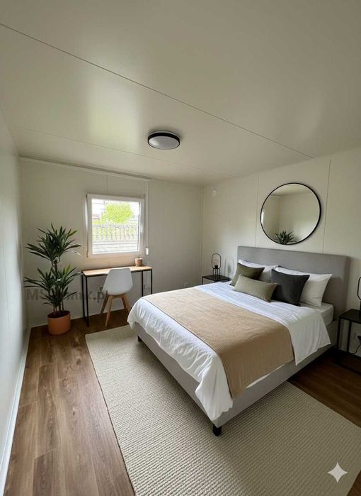 Kontener mieszkalny domek całoroczny na zgłoszenie 35m2 wyposażony