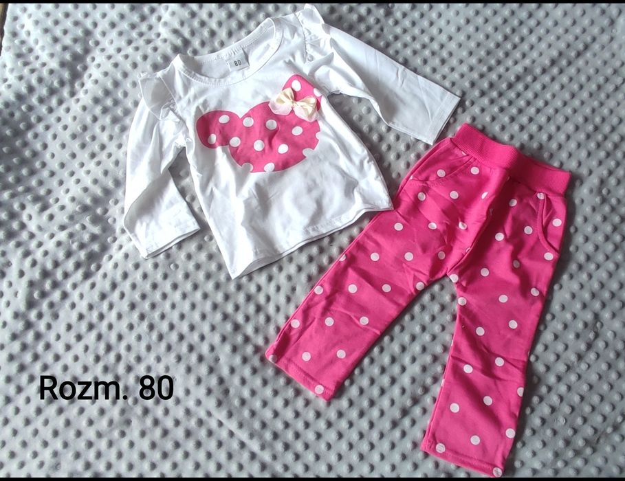 Zestaw nowych ubrań dla dziewczynki, rozm 74/80 (F&F, Lupilu)