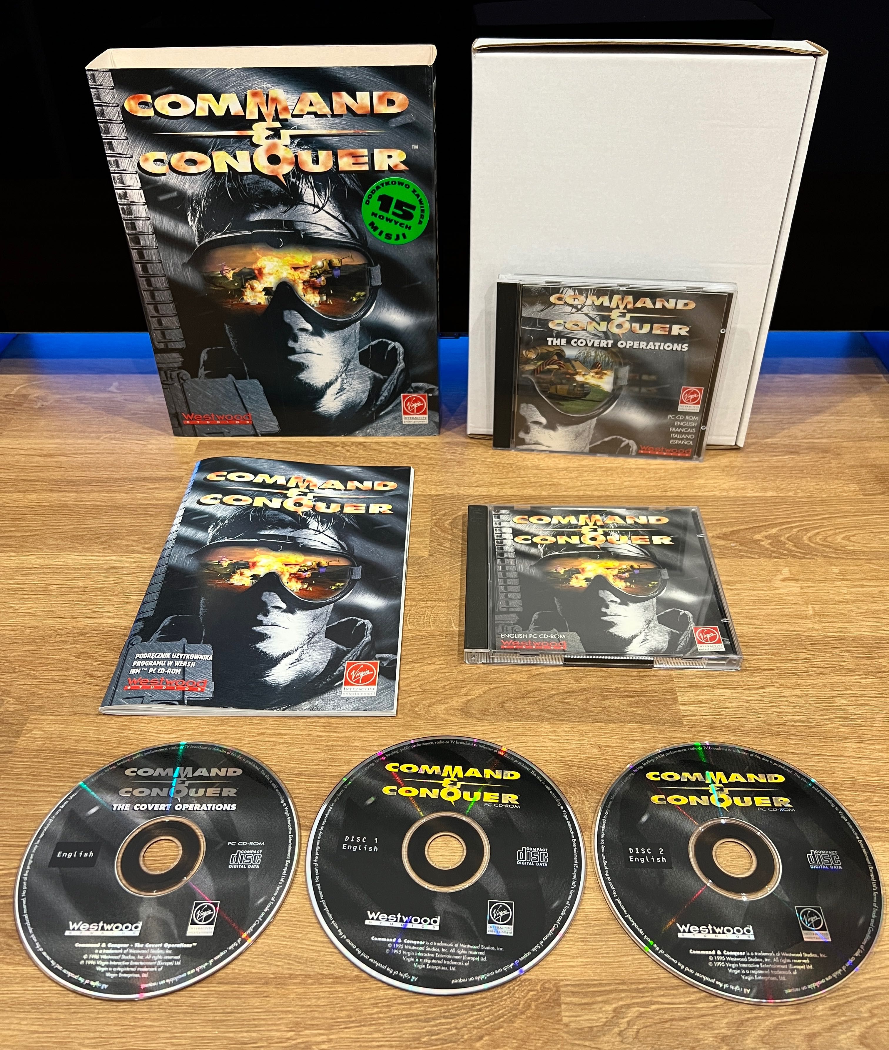 Command & Conquer 1 (PC PL 1996) BIG BOX polskie wydanie z dodatkiem