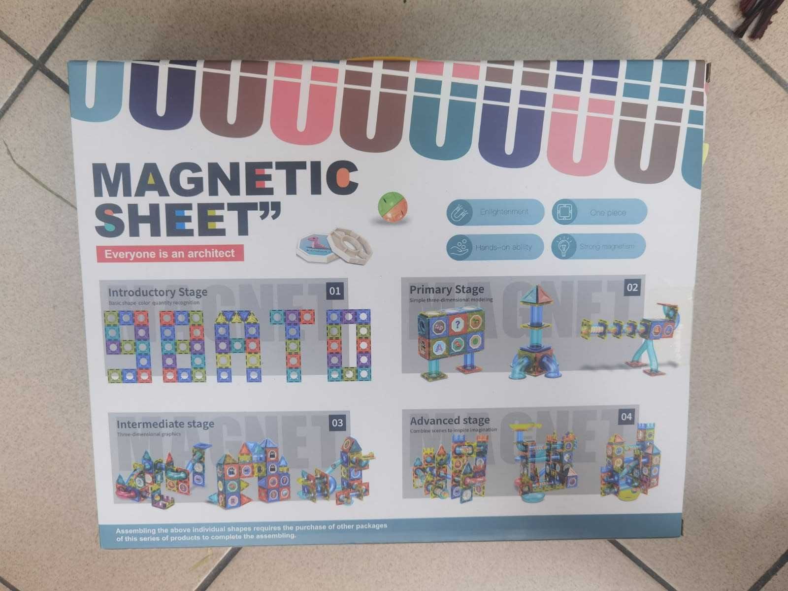 zestaw duże klocki magnetyczne dla dzieci