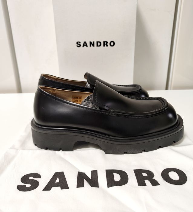 Sandro Paris лофери із натуральної гладкої шкіри