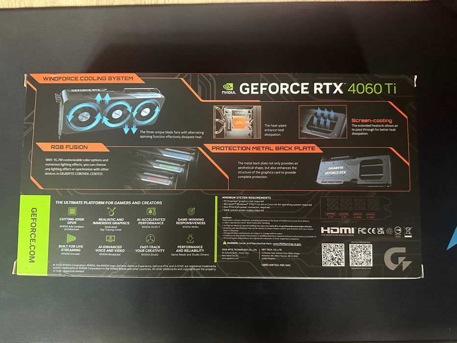 Продам відеокарту Gigabyte 4060TI 8Gb Gaming OC