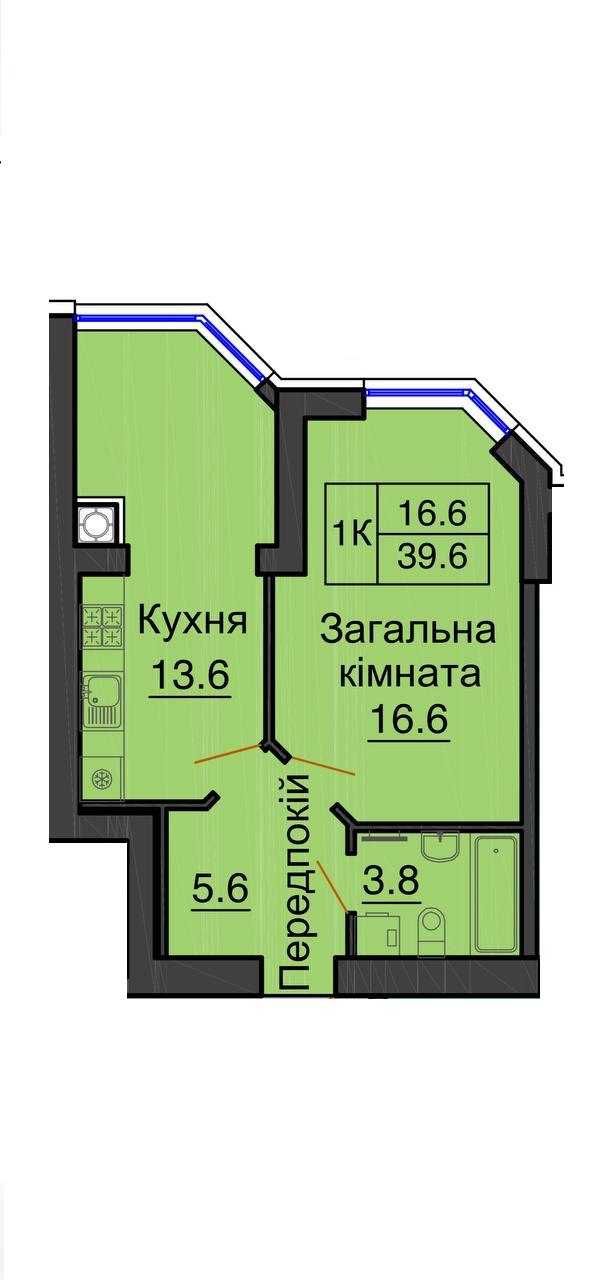 Продаж однокімнатної квартири у ЖК Софія Резиденс