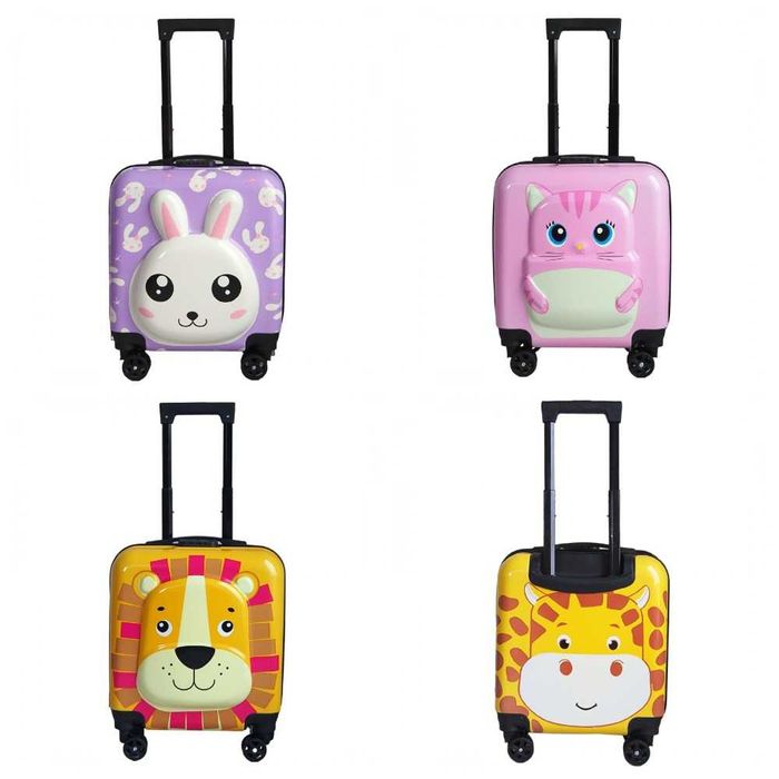 Стильна дитяча дорожня валіза на колесах 4 КОЛЬОРИ Валізка Чемодан