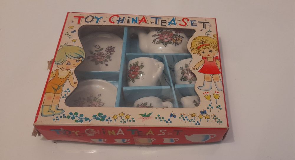 Brinquedo Serviço de chá em porcelana miniatura