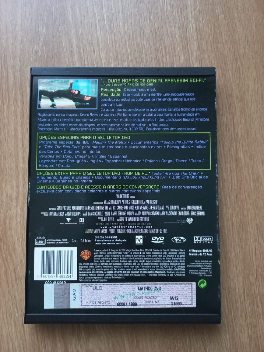 Filme dvd   Matrix ediçao especial