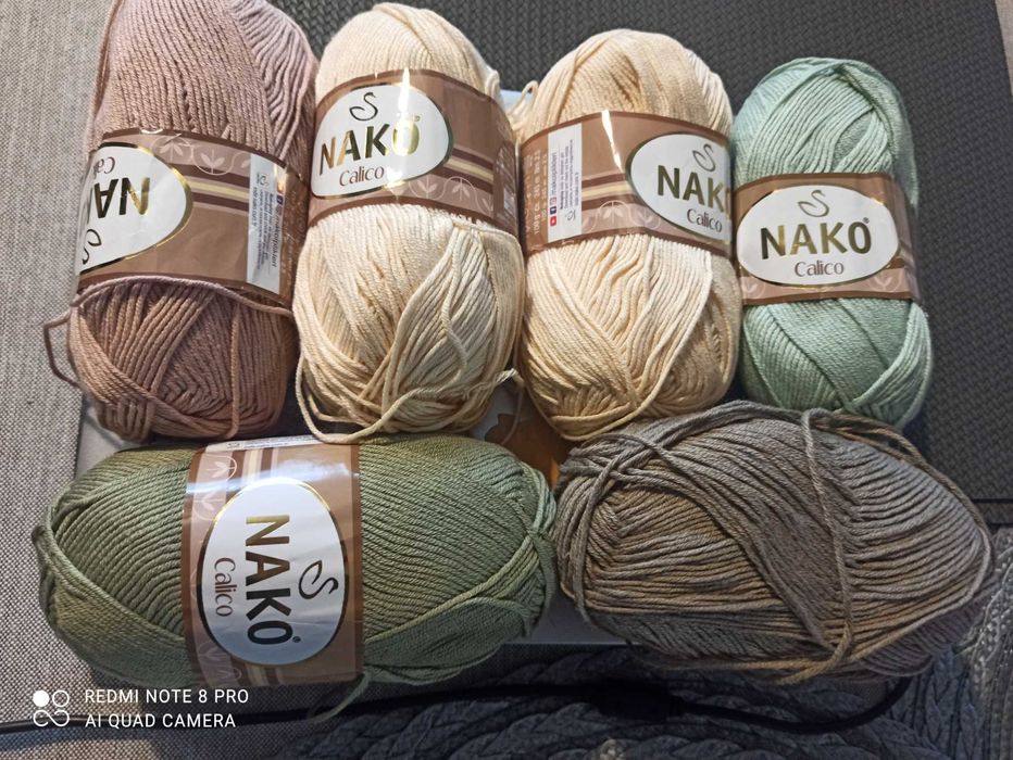 Wyprzedaż zapasów włóczek.  yarn art, nako caliko