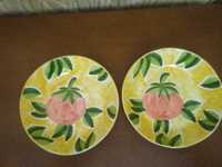 Dwa ceramiczne półmiski
