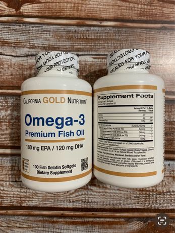 Омега-3 риб’ячий жир преміальної якості California Gold Nutrition®