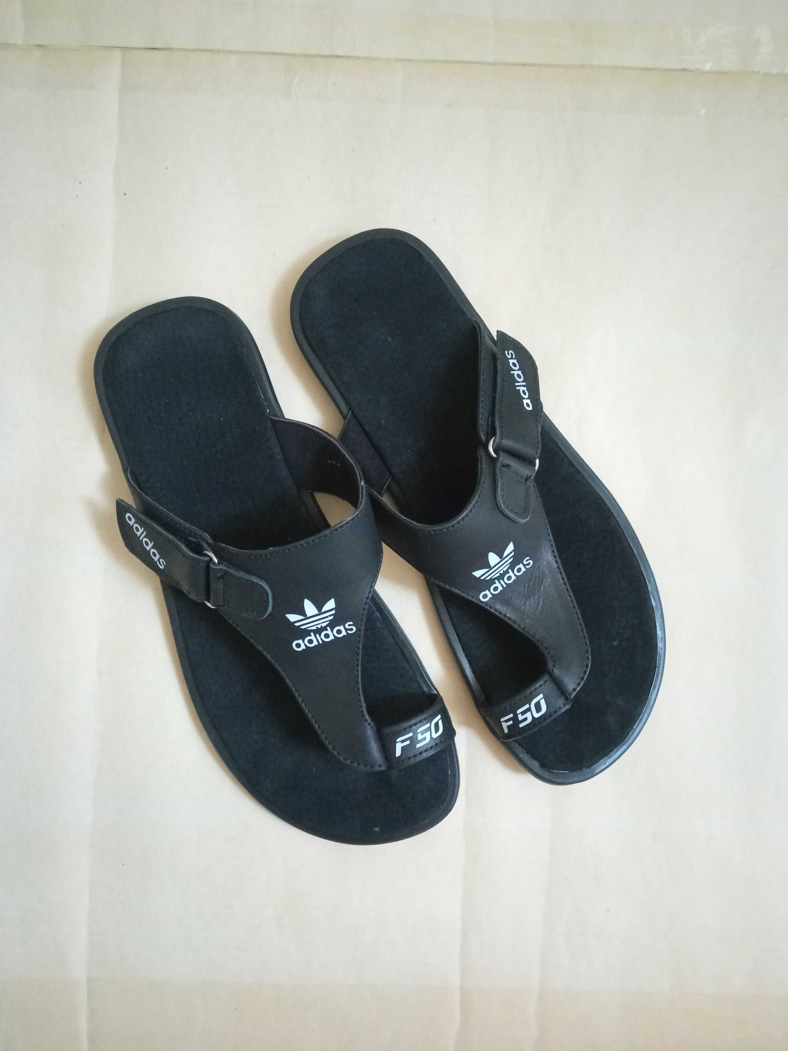 Сандали вьетнамки шлепанцы кожа Adidas Новые