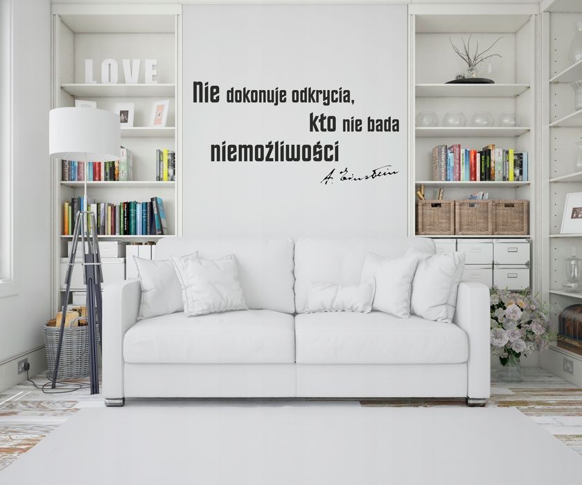 Naklejka ścienna cytat cytaty motto samoprzylepne