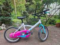 Rower btwin rozmiar 16 cali dla dziewczynki decatlon