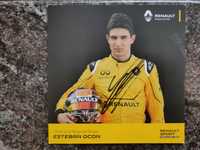 Esteban Ocon Renault Alpine F1 Podpis Autograf