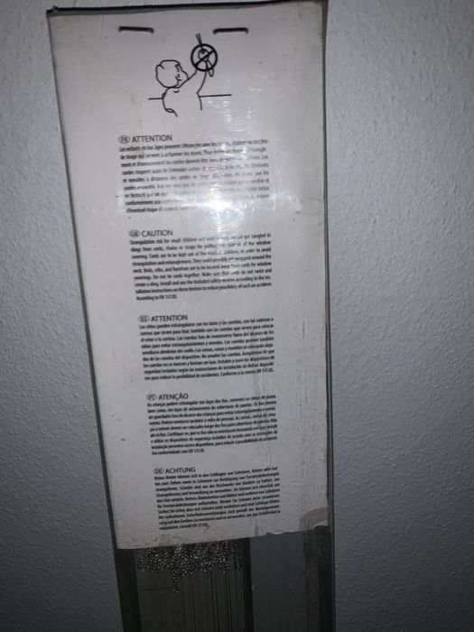 4x Estores de perciana para janela de aluminio 1500x1800mm