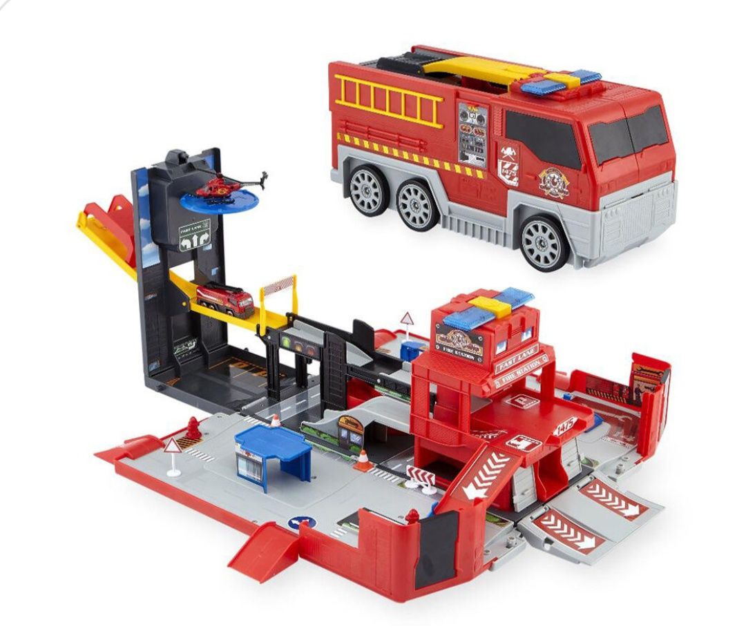 Wóz strażacki i baza strażacka 2w1