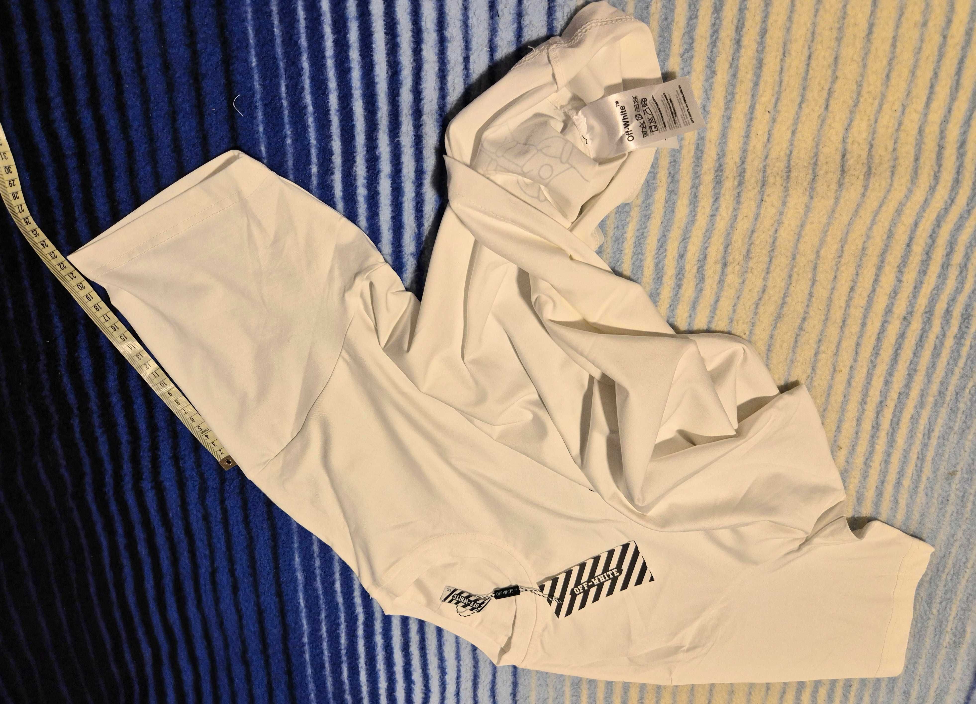 Nowa Modna koszulka Tshirt OFF WHITE BIALA OW okazja SUPER JAKOSC XXL