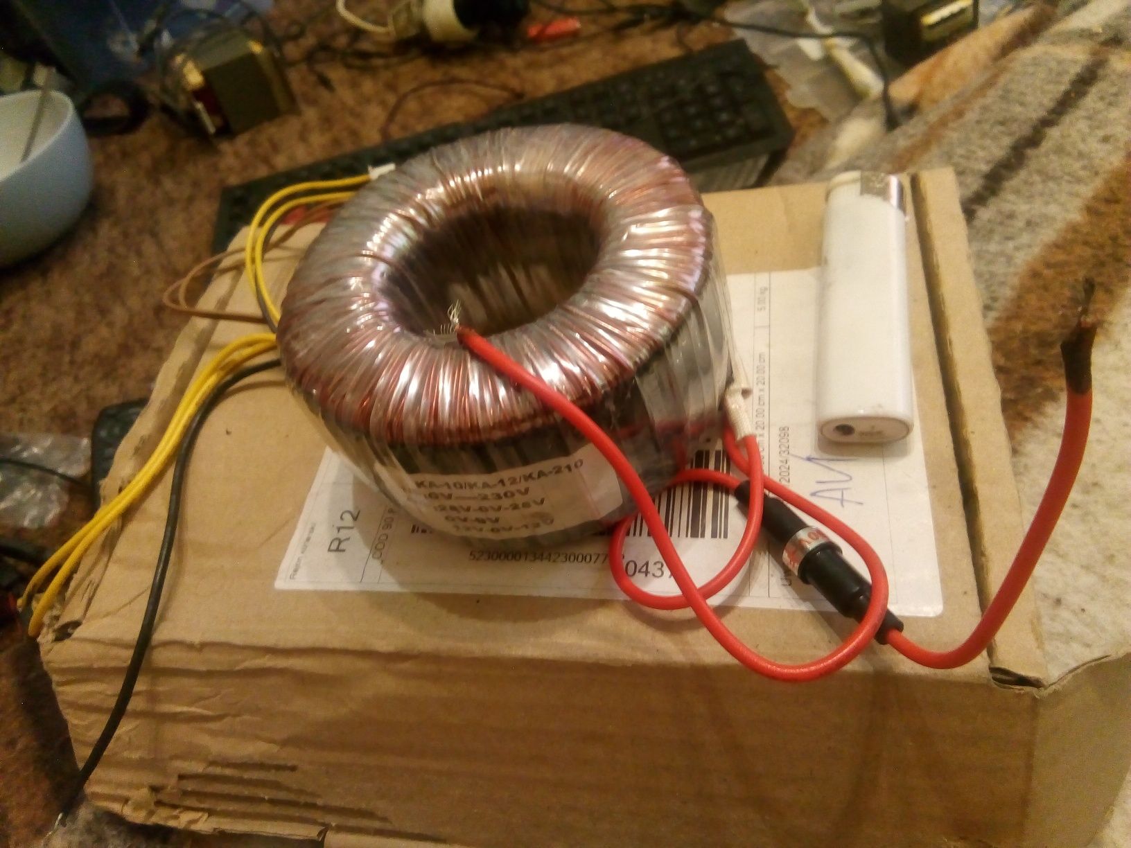 Spory Transformator toroidalny 2x28v+0-9v+12v-0-12v