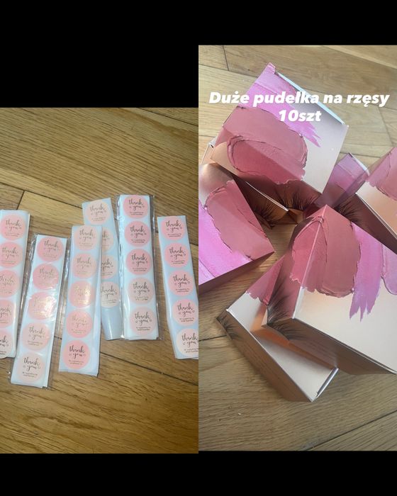 Duży zestaw do biznesu z rzęsami / magic spoon gratisy