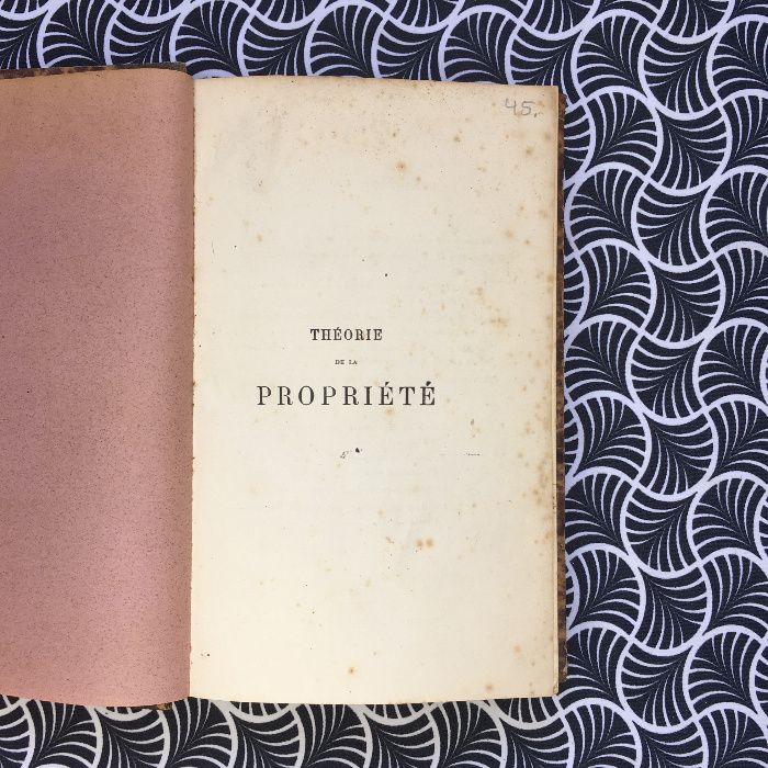 Théorie de La Propriété - P. J. Proudhon