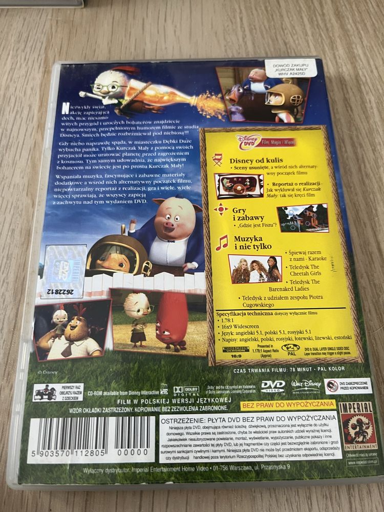 Kurczak mały Film animowany Dvd