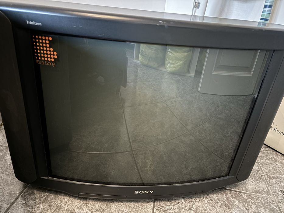 Sony telewizor unikat okazja Trinitron oryginalna naklejka