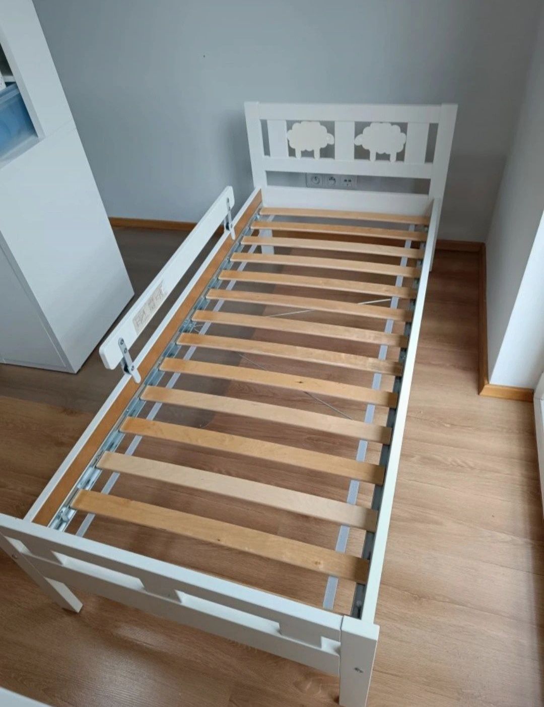 Łóżko Kritter ikea plus barierka, materac, ochraniacz, z dowozem
