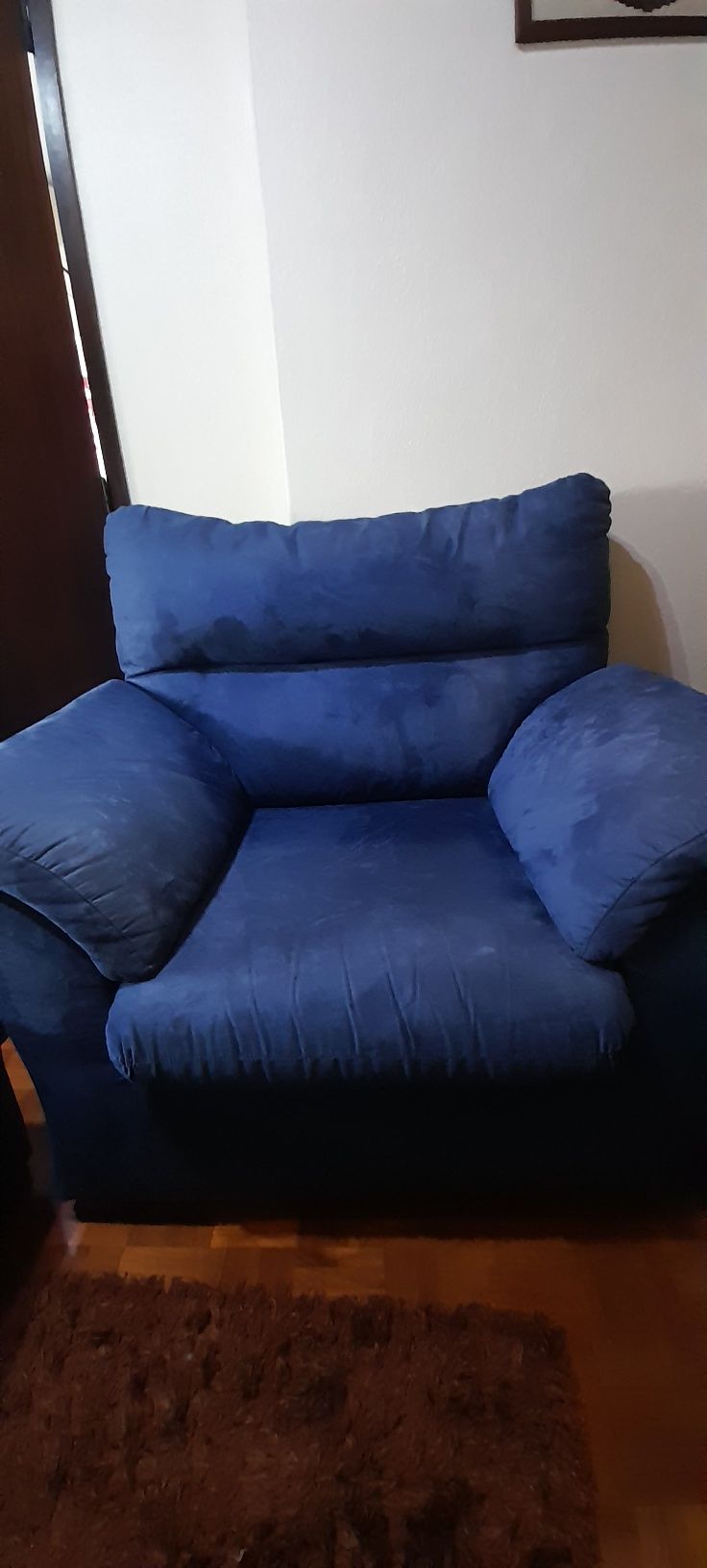 Poltrona sofa azul escuro