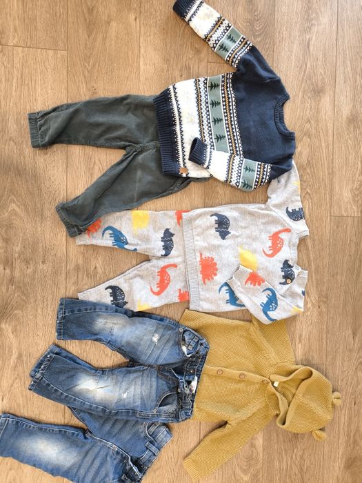 Осінні/зимові речі на хлопчика 80 р - 4 комплекти + штани