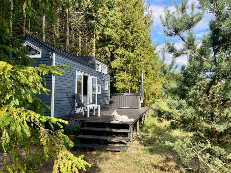Domek na wynajem w lesie z jacuzzi – Tiny House Bory Tucholskie