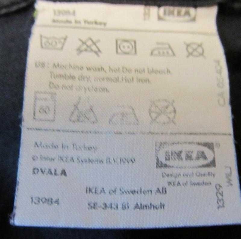 Черная простынь на резинке 150х190 с наволочкой IKEA б/у