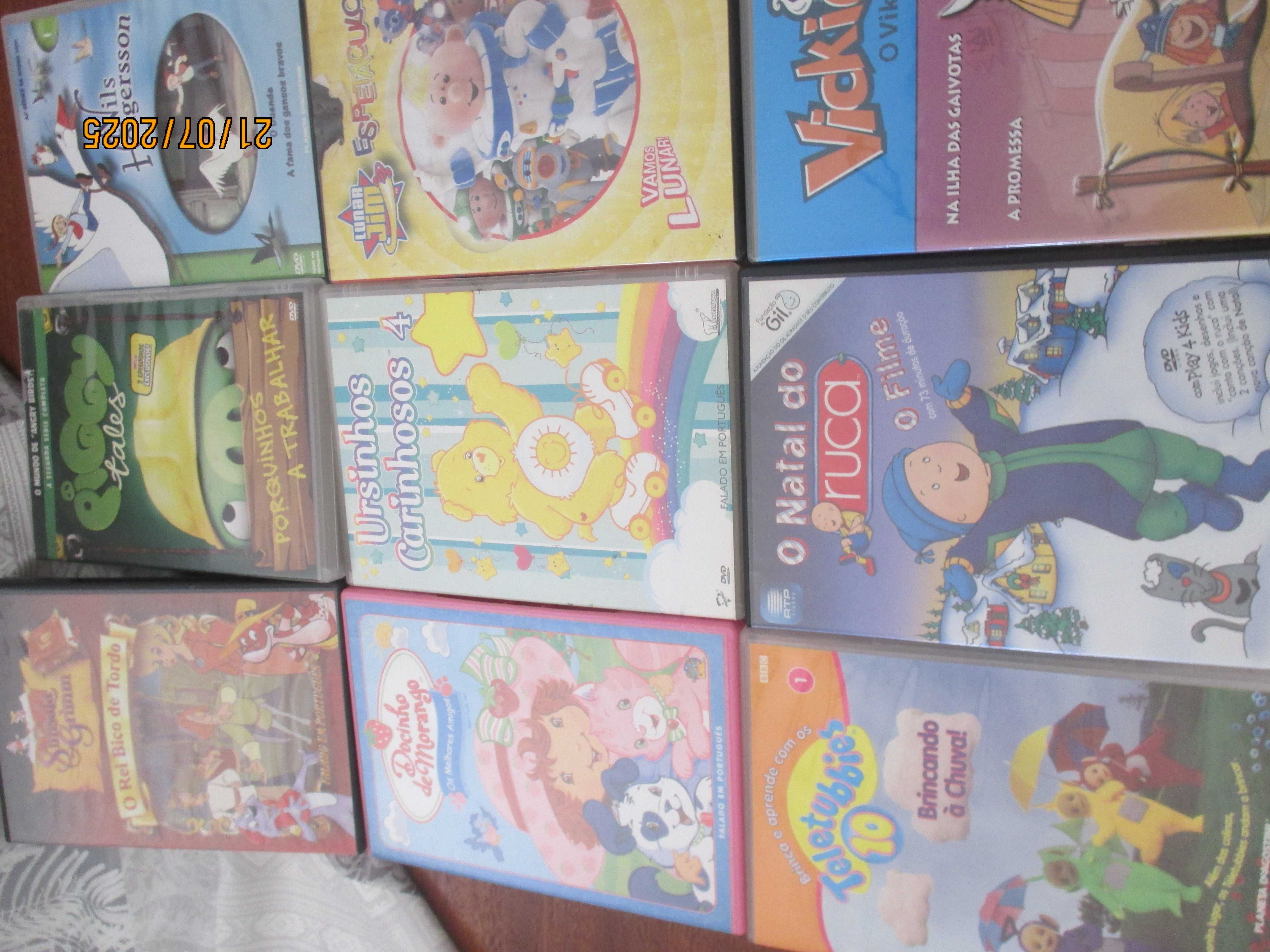9 filmes de dvd de desenhos animados