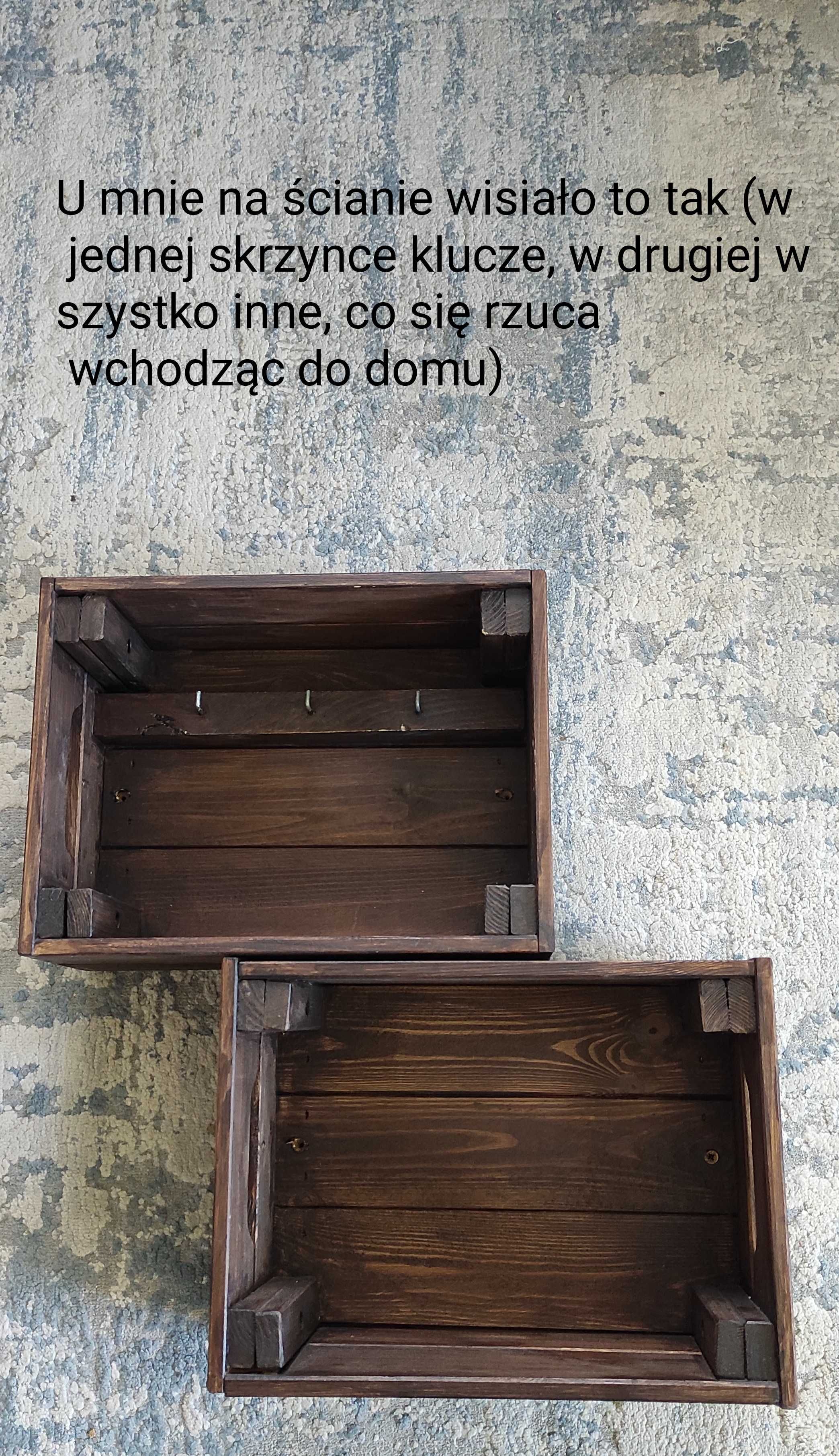 2 półki drewniane