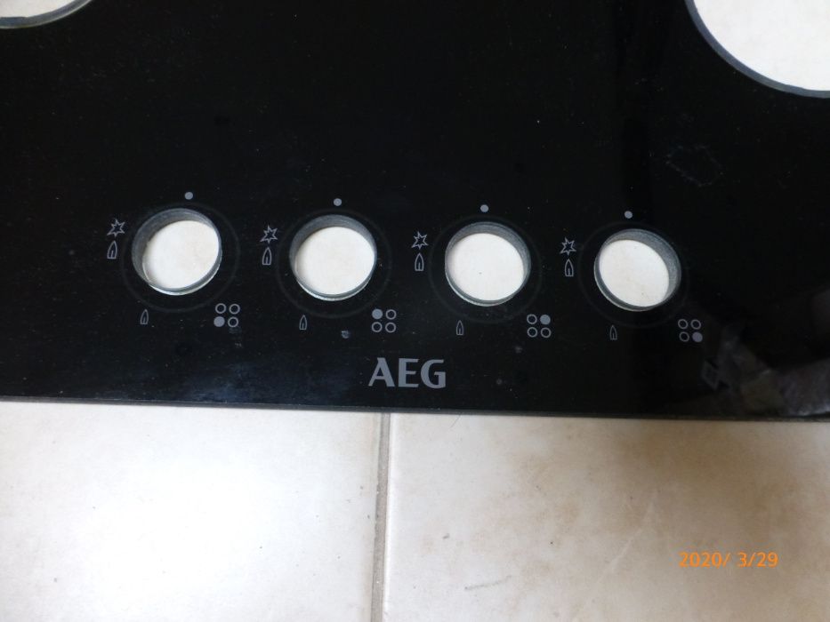 Kuchenka gazowa AEG - HG694340NB - szklana płyta (część serwisowa)