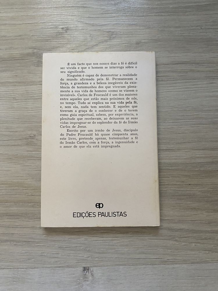 Livro Em que acreditava Carlos de Foucauld