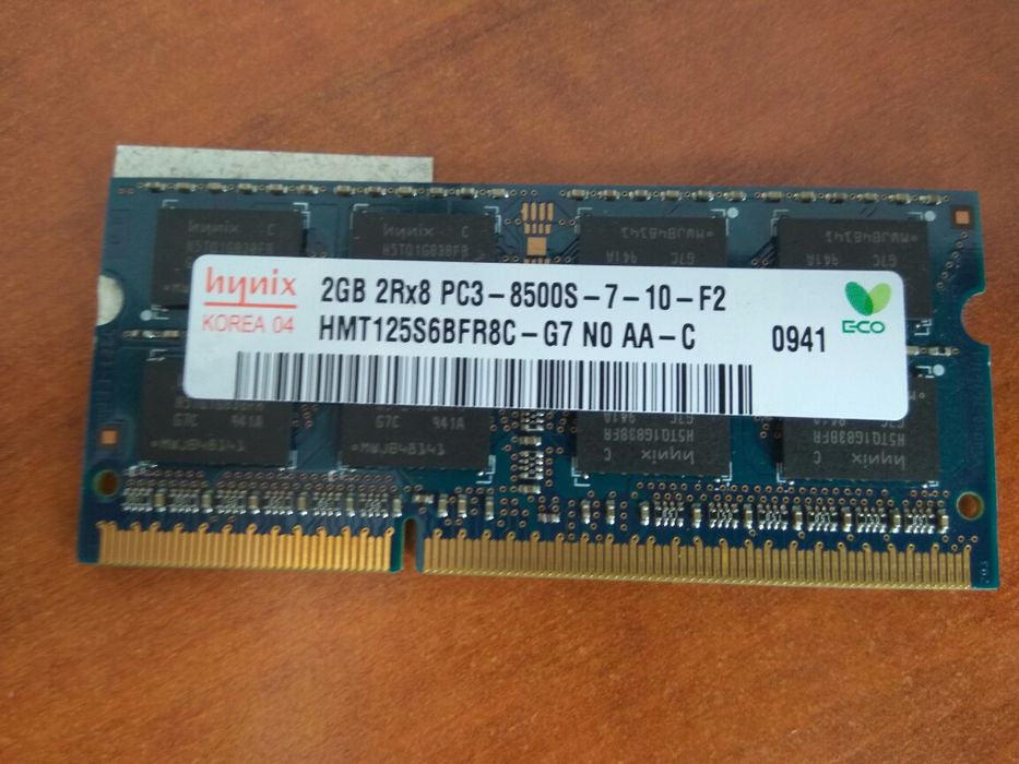 Hynix Pamięć RAM do laptopa 2GB PC3 używana