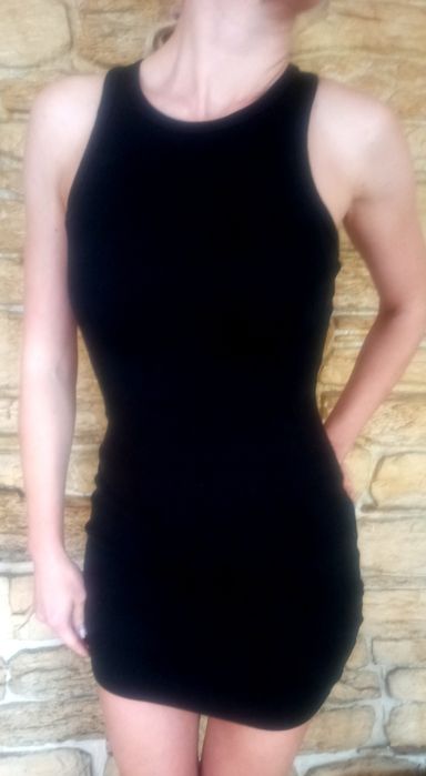 Плаття в рубчик коротке