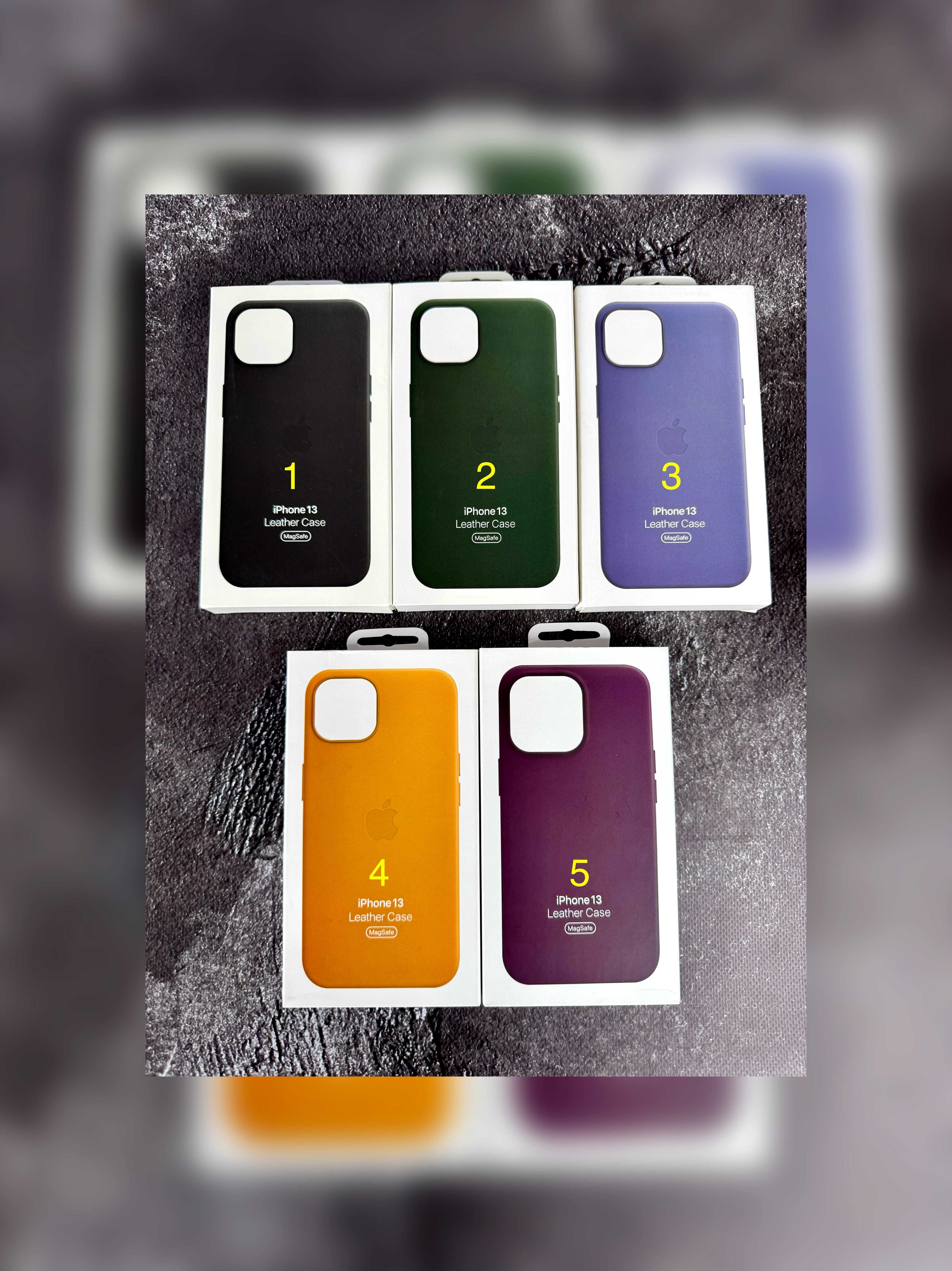 Чохол Leather Case MagSafe + Animation iPhone 13 13 Pro Max чехол