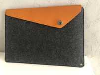 Ekskluzywne etui pokrowiec na laptopa MUJJO skóra + filc