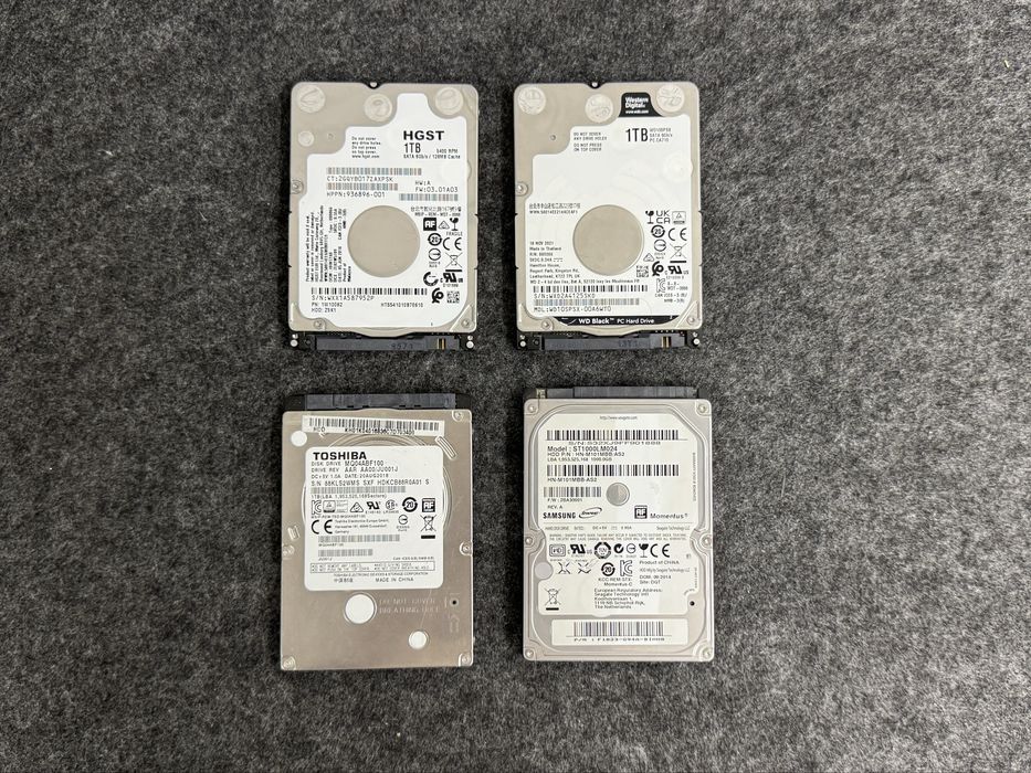 Жорсткі диски HDD 1TB для ноутбуків та ПК — в робочому стані