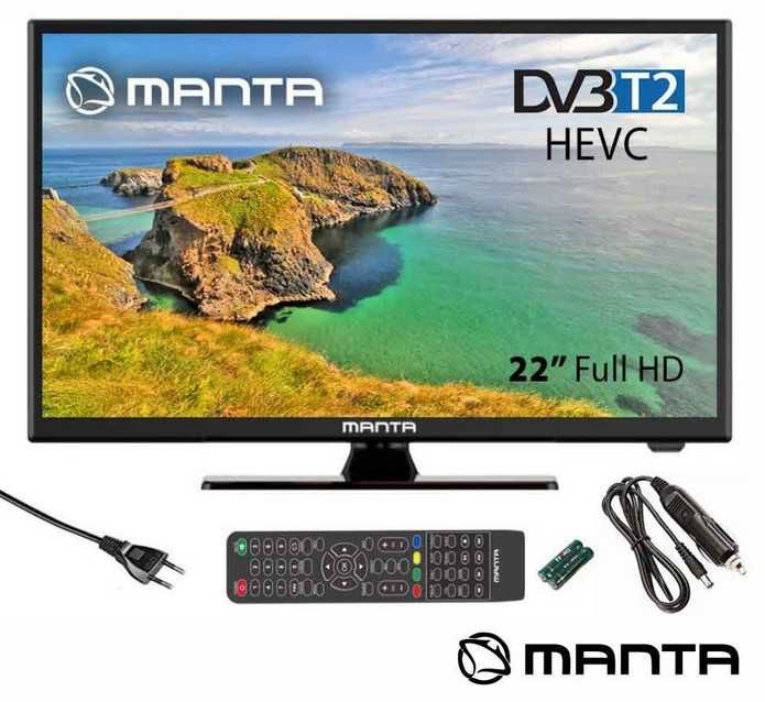 Tv LED 19", 22" ou 24" 12V TDT HDMI , USB, VGA p/ Autocaravana