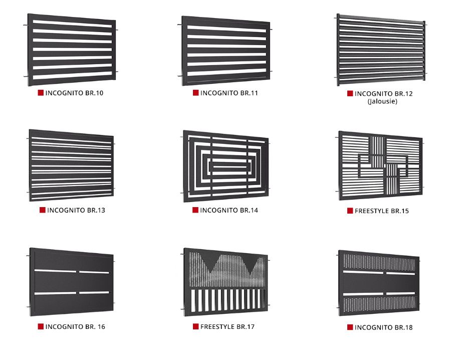 Stalowe Ogrodzenie Panel Nowoczesne Przęsło NA WYMIAR Model BR.12