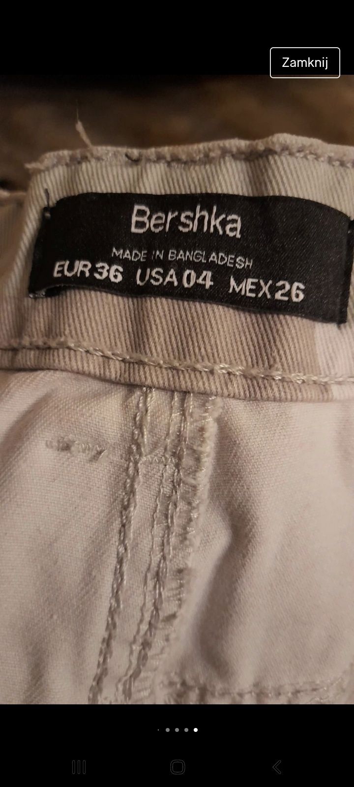 Spodnie bojówki Moro Wysoki stan rozmiar 36