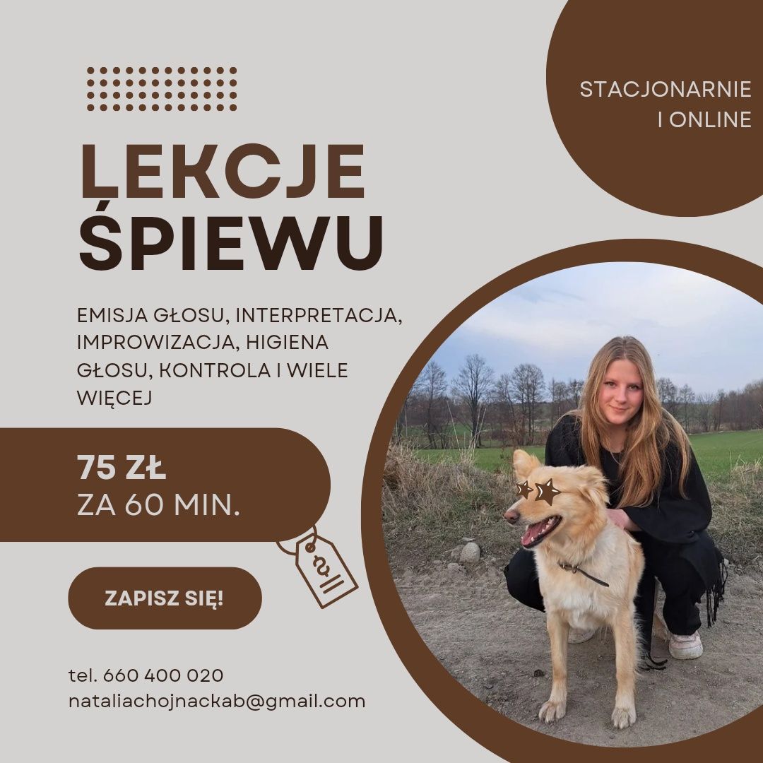 Lekcje śpiewu (i nie tylko!) dla dzieci, mlodzieży i dorosłych