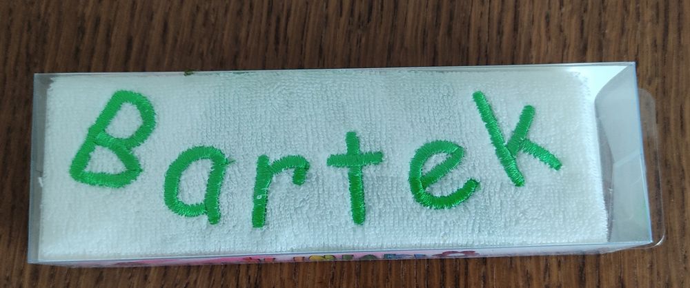 Śliniak z imieniem "Bartek" - NOWY