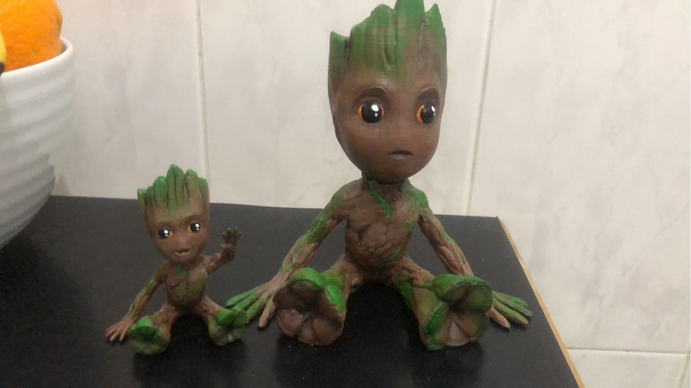 Impressao 3D Figurino Groot (pintado à mão)